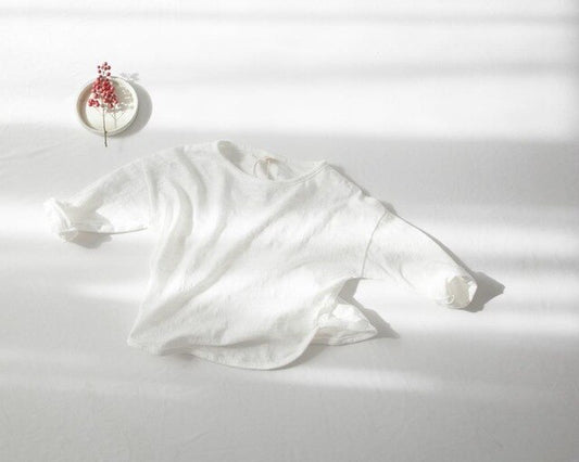 -キッズ ルースコットン 長袖 Tシャツ【mh0000015】 - mamahalo shop - 長袖Tシャツ -  べビー服 - 子供服 - 男の子 - 女の子