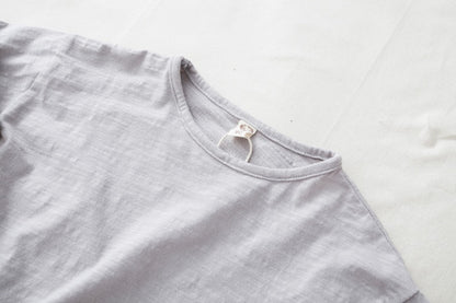 -キッズ ルースコットン 長袖 Tシャツ【mh0000015】 - mamahalo shop - 長袖Tシャツ -  べビー服 - 子供服 - 男の子 - 女の子