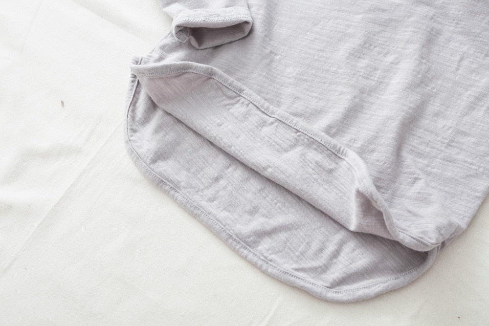 -キッズ ルースコットン 長袖 Tシャツ【mh0000015】 - mamahalo shop - 長袖Tシャツ -  べビー服 - 子供服 - 男の子 - 女の子