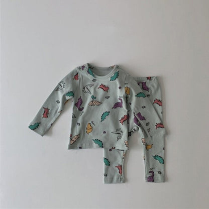 -ベビー セットアップ ロンパース パンツ 帽子 セット【mh0000080】 - mamahalo shop - 長袖セットアップ -  べビー服 - 子供服 - 男の子 - 女の子