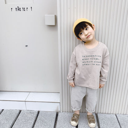 -キッズ ストライプ ハーレムパンツ【mh0000017】 - mamahalo shop - ロングパンツ・スウェットパンツ -  べビー服 - 子供服 - 男の子 - 女の子
