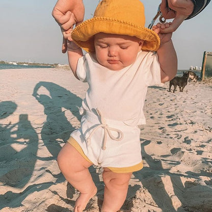 -ベビーキッズ セットアップ 半袖Tシャツ ショートパンツ セット【mh0000563】 - mamahalo shop - 半袖セットアップ -  べビー服 - 子供服 - 男の子 - 女の子