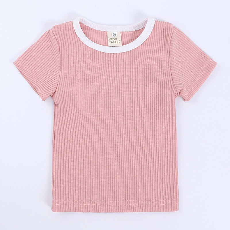 -ベビーキッズ セットアップ 半袖Tシャツ ショートパンツ セット【mh0000563】 - mamahalo shop - 半袖セットアップ -  べビー服 - 子供服 - 男の子 - 女の子