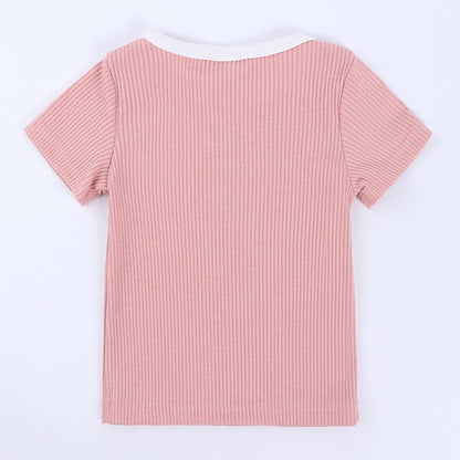 -ベビーキッズ セットアップ 半袖Tシャツ ショートパンツ セット【mh0000563】 - mamahalo shop - 半袖セットアップ -  べビー服 - 子供服 - 男の子 - 女の子