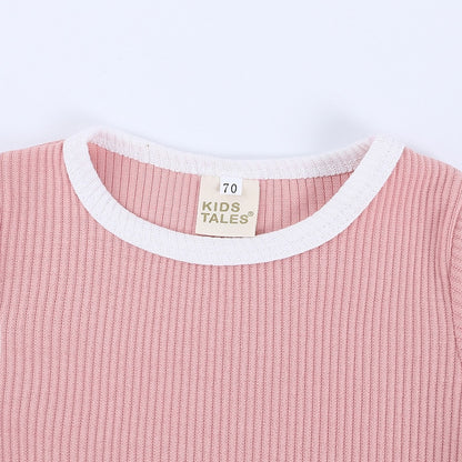 -ベビーキッズ セットアップ 半袖Tシャツ ショートパンツ セット【mh0000563】 - mamahalo shop - 半袖セットアップ -  べビー服 - 子供服 - 男の子 - 女の子