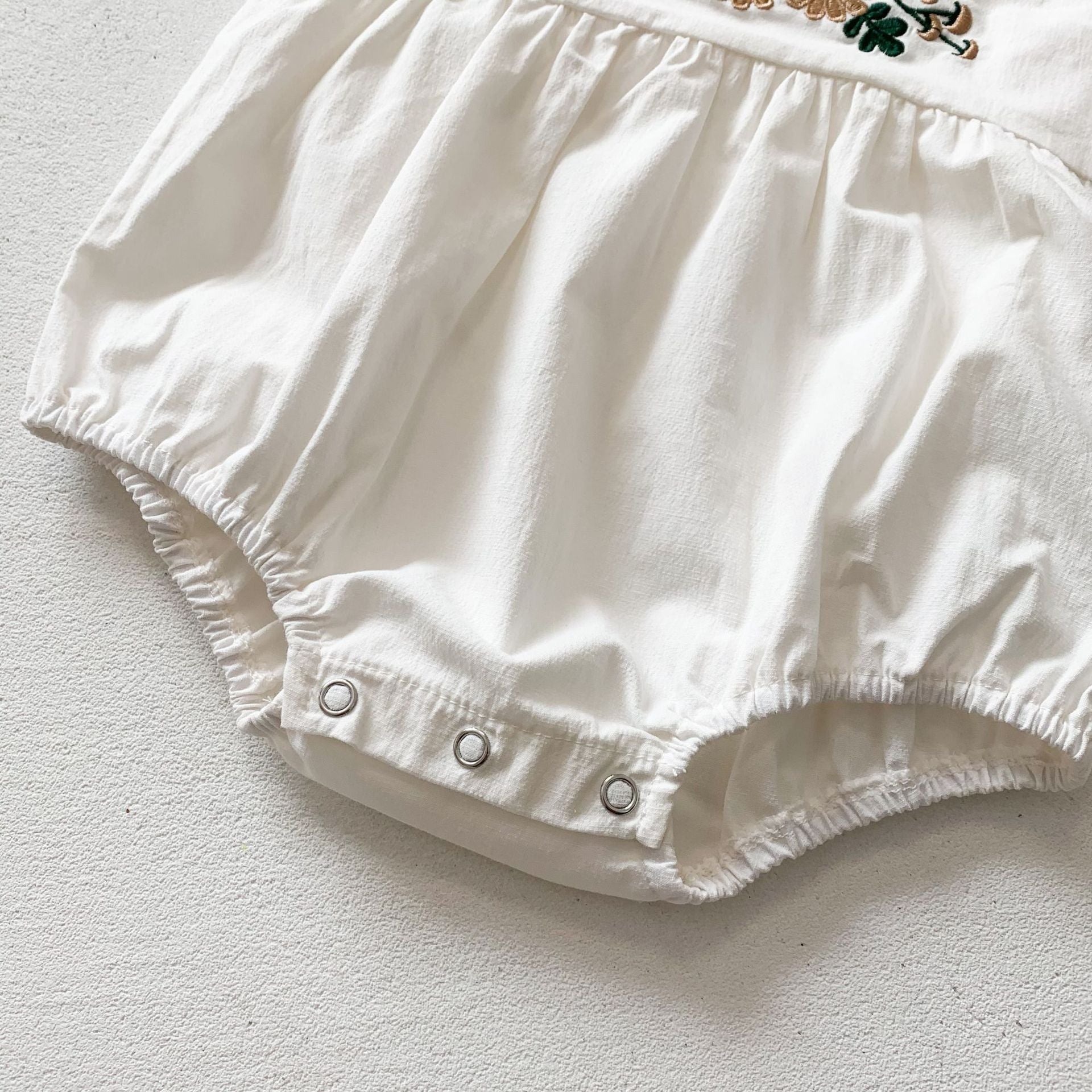 -ベビー 刺繍 フローラル 襟付き ロンパース【mh0000031】 - mamahalo shop - 長袖ロンパース -  べビー服 - 子供服 - 男の子 - 女の子