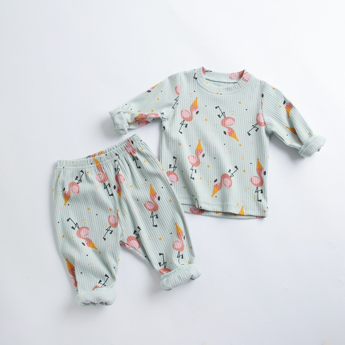 -ベビーキッズ セットアップ パジャマ トップス パンツ【mh0000088】 - mamahalo shop - 長袖パジャマ -  べビー服 - 子供服 - 男の子 - 女の子