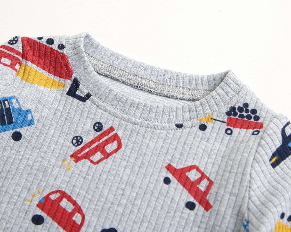 -ベビーキッズ セットアップ パジャマ トップス パンツ【mh0000088】 - mamahalo shop - 長袖パジャマ -  べビー服 - 子供服 - 男の子 - 女の子