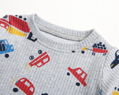 -ベビーキッズ セットアップ パジャマ トップス パンツ【mh0000088】 - mamahalo shop - 長袖パジャマ -  べビー服 - 子供服 - 男の子 - 女の子