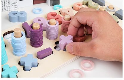 -マカロンカラー 木製 数字 型はめ パズル 知育玩具 木のおもちゃ プレゼントギフトに【mh0000143】 - mamahalo shop - Toy (おもちゃ・木製玩具）etc. -  べビー服 - 子供服 - 男の子 - 女の子