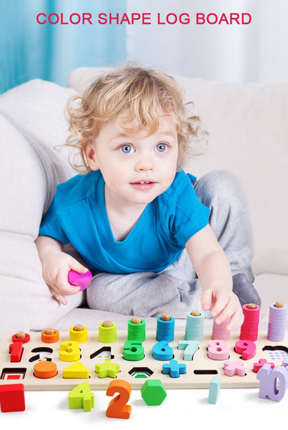 -マカロンカラー 木製 数字 型はめ パズル 知育玩具 木のおもちゃ プレゼントギフトに【mh0000143】 - mamahalo shop - Toy (おもちゃ・木製玩具）etc. -  べビー服 - 子供服 - 男の子 - 女の子