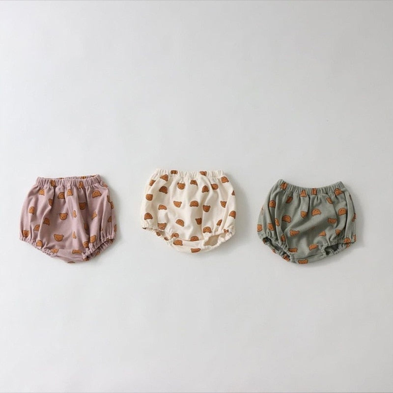 -ベビー くま レモン セットアップ タンクトップ ブルマ【mh0000457】 - mamahalo shop - ノースリーブセットアップ -  べビー服 - 子供服 - 男の子 - 女の子