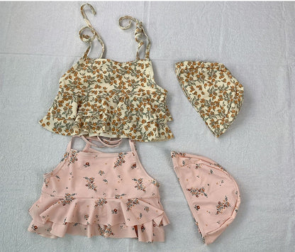 -ベビー キッズ フラワー ビキニ 水着【mh0000445】 - mamahalo shop - ベビー用水着 -  べビー服 - 子供服 - 男の子 - 女の子