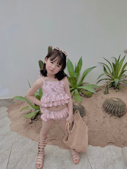 -ベビー キッズ フラワー ビキニ 水着【mh0000445】 - mamahalo shop - ベビー用水着 -  べビー服 - 子供服 - 男の子 - 女の子