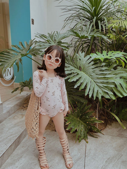 -ベビー キッズ フラワー ビキニ 水着【mh0000445】 - mamahalo shop - ベビー用水着 -  べビー服 - 子供服 - 男の子 - 女の子