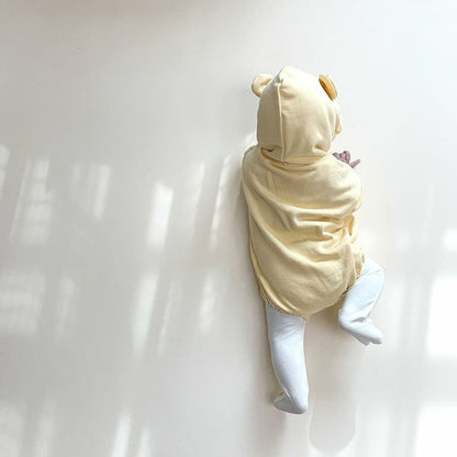 -ベビー くま耳 フード ロンパース【mh0000081】 - mamahalo shop - 長袖ロンパース -  べビー服 - 子供服 - 男の子 - 女の子