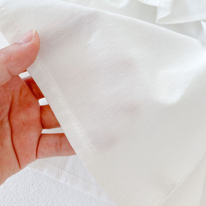 -ベビー フリル襟 長袖ブラウス【mh0000085】 - mamahalo shop - 長袖シャツ・ブラウス -  べビー服 - 子供服 - 男の子 - 女の子