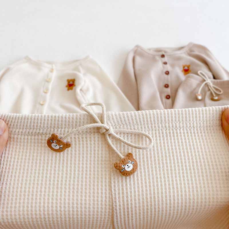 -ベビー くま ベア セットアップ カーディガン パンツ【mh0000117】 - mamahalo shop - 長袖セットアップ -  べビー服 - 子供服 - 男の子 - 女の子