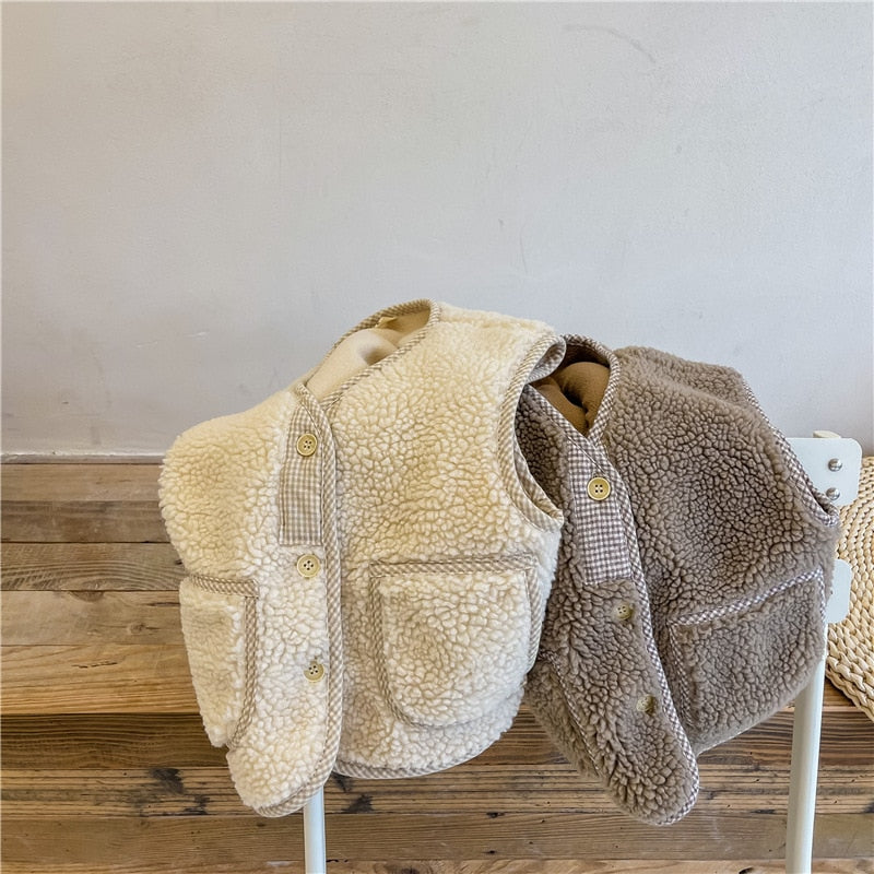 -キッズ フリース ベスト【mh0000110】 - mamahalo shop - ベスト -  べビー服 - 子供服 - 男の子 - 女の子