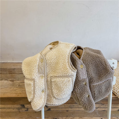 -キッズ フリース ベスト【mh0000110】 - mamahalo shop - ベスト -  べビー服 - 子供服 - 男の子 - 女の子