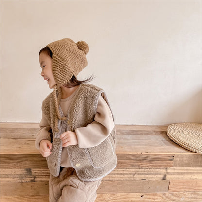 -キッズ フリース ベスト【mh0000110】 - mamahalo shop - ベスト -  べビー服 - 子供服 - 男の子 - 女の子