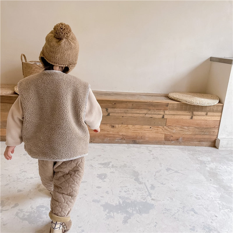 -キッズ フリース ベスト【mh0000110】 - mamahalo shop - ベスト -  べビー服 - 子供服 - 男の子 - 女の子