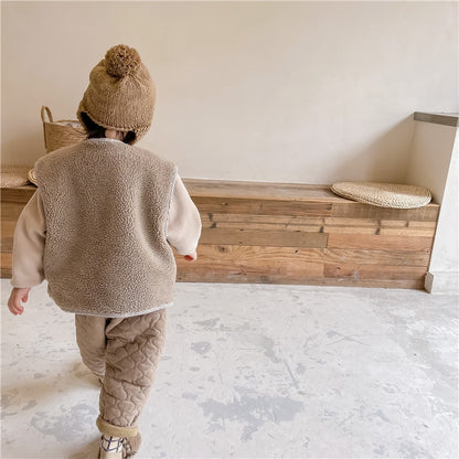 -キッズ フリース ベスト【mh0000110】 - mamahalo shop - ベスト -  べビー服 - 子供服 - 男の子 - 女の子