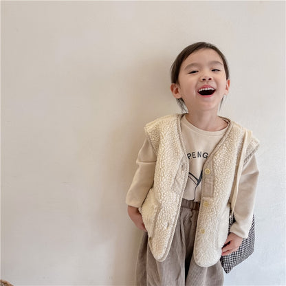 -キッズ フリース ベスト【mh0000110】 - mamahalo shop - ベスト -  べビー服 - 子供服 - 男の子 - 女の子