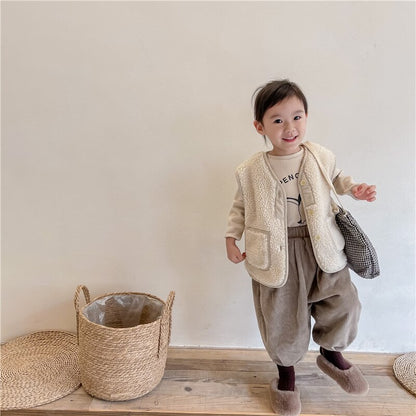 -キッズ フリース ベスト【mh0000110】 - mamahalo shop - ベスト -  べビー服 - 子供服 - 男の子 - 女の子