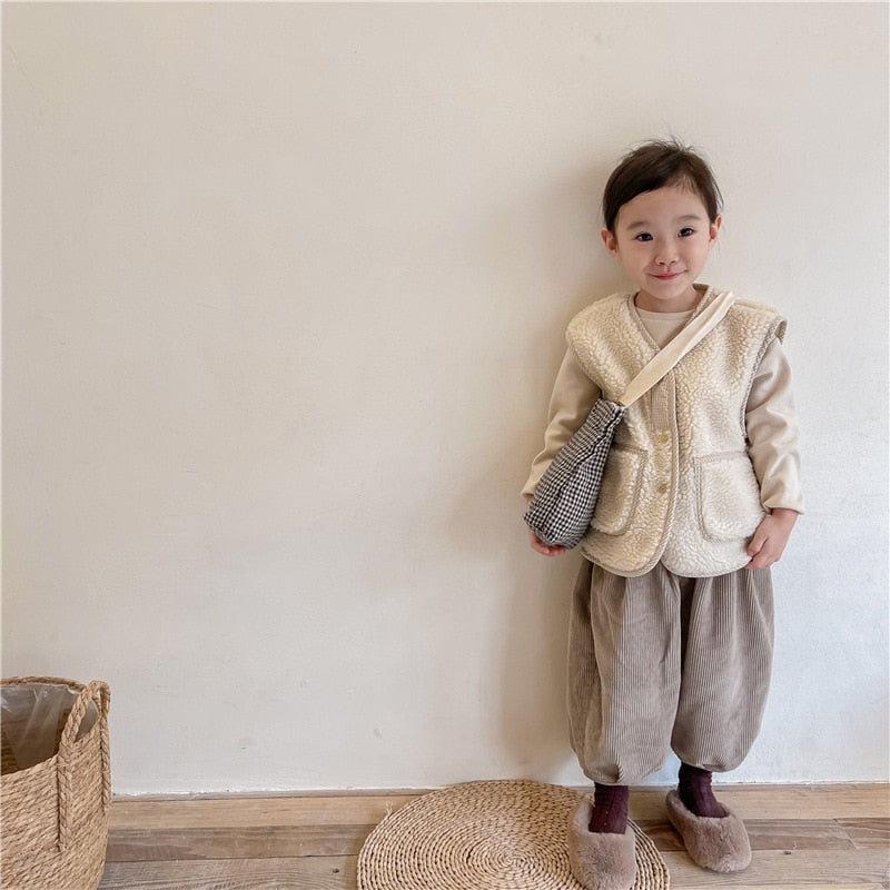 -キッズ フリース ベスト【mh0000110】 - mamahalo shop - ベスト -  べビー服 - 子供服 - 男の子 - 女の子