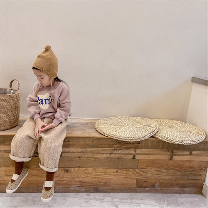 -キッズ ロゴ スウェット トレーナー トップス【mh0000111】 - mamahalo shop - トレーナー・フーディ -  べビー服 - 子供服 - 男の子 - 女の子