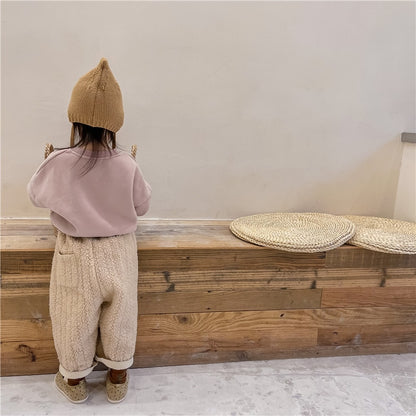 -キッズ ロゴ スウェット トレーナー トップス【mh0000111】 - mamahalo shop - トレーナー・フーディ -  べビー服 - 子供服 - 男の子 - 女の子