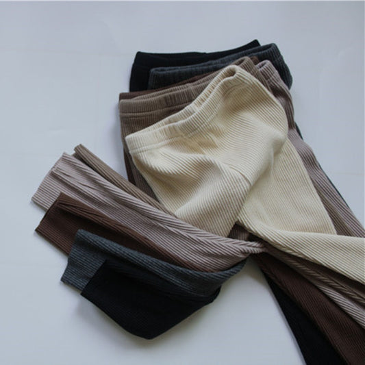 -キッズ リブ レギンス パンツ【mh0000118】 - mamahalo shop - レギンスパンツ -  べビー服 - 子供服 - 男の子 - 女の子