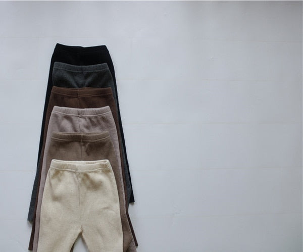 -キッズ リブ レギンス パンツ【mh0000118】 - mamahalo shop - レギンスパンツ -  べビー服 - 子供服 - 男の子 - 女の子
