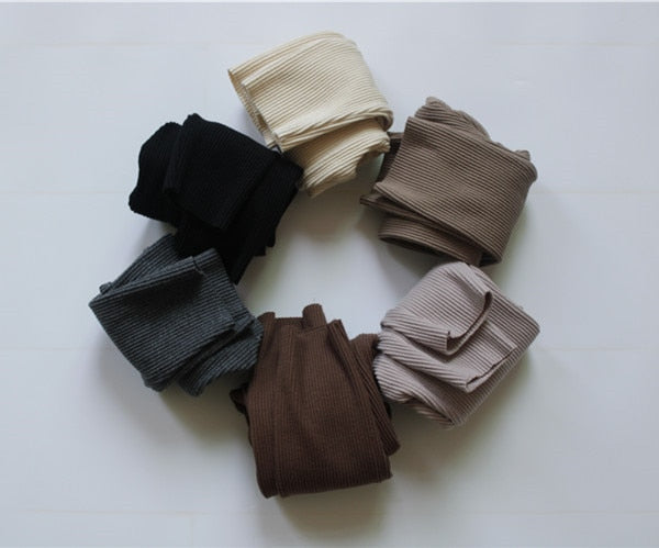 -キッズ リブ レギンス パンツ【mh0000118】 - mamahalo shop - レギンスパンツ -  べビー服 - 子供服 - 男の子 - 女の子