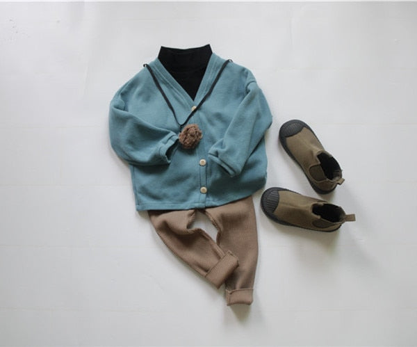 -キッズ リブ レギンス パンツ【mh0000118】 - mamahalo shop - レギンスパンツ -  べビー服 - 子供服 - 男の子 - 女の子