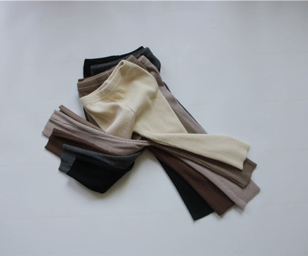 -キッズ リブ レギンス パンツ【mh0000118】 - mamahalo shop - レギンスパンツ -  べビー服 - 子供服 - 男の子 - 女の子