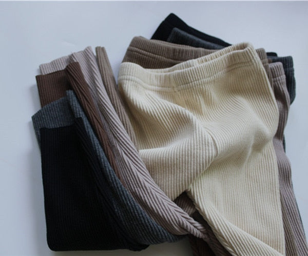 -キッズ リブ レギンス パンツ【mh0000118】 - mamahalo shop - レギンスパンツ -  べビー服 - 子供服 - 男の子 - 女の子