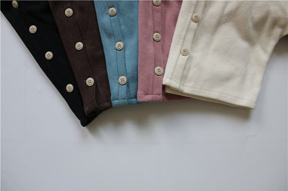 -キッズ ニット カーディガン シンプルベーシック【mh0000120】 - mamahalo shop - カーディガン・パーカー -  べビー服 - 子供服 - 男の子 - 女の子