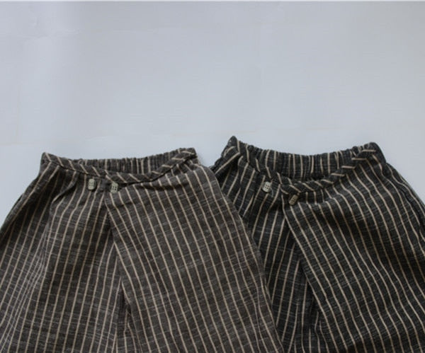 -キッズ ストライプ パンツ【mh0000121】 - mamahalo shop - ロングパンツ・スウェットパンツ -  べビー服 - 子供服 - 男の子 - 女の子