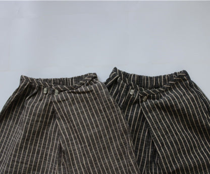 -キッズ ストライプ パンツ【mh0000121】 - mamahalo shop - ロングパンツ・スウェットパンツ -  べビー服 - 子供服 - 男の子 - 女の子