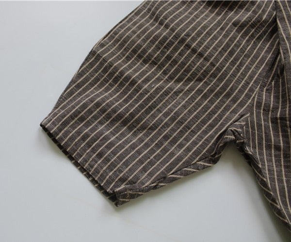 -キッズ ストライプ パンツ【mh0000121】 - mamahalo shop - ロングパンツ・スウェットパンツ -  べビー服 - 子供服 - 男の子 - 女の子