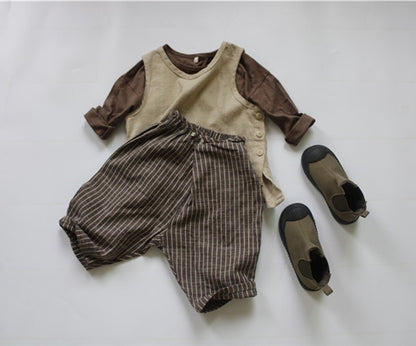 -キッズ ストライプ パンツ【mh0000121】 - mamahalo shop - ロングパンツ・スウェットパンツ -  べビー服 - 子供服 - 男の子 - 女の子