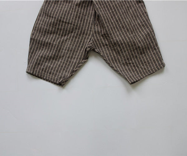 -キッズ ストライプ パンツ【mh0000121】 - mamahalo shop - ロングパンツ・スウェットパンツ -  べビー服 - 子供服 - 男の子 - 女の子