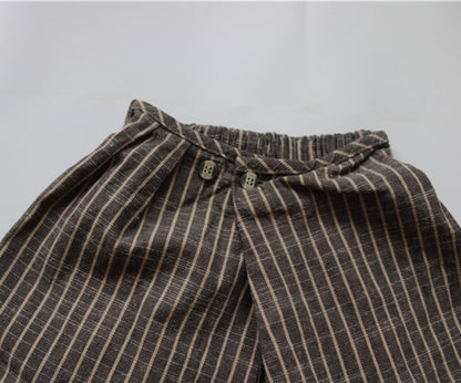 -キッズ ストライプ パンツ【mh0000121】 - mamahalo shop - ロングパンツ・スウェットパンツ -  べビー服 - 子供服 - 男の子 - 女の子