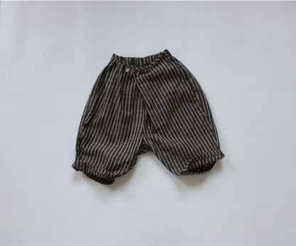 -キッズ ストライプ パンツ【mh0000121】 - mamahalo shop - ロングパンツ・スウェットパンツ -  べビー服 - 子供服 - 男の子 - 女の子