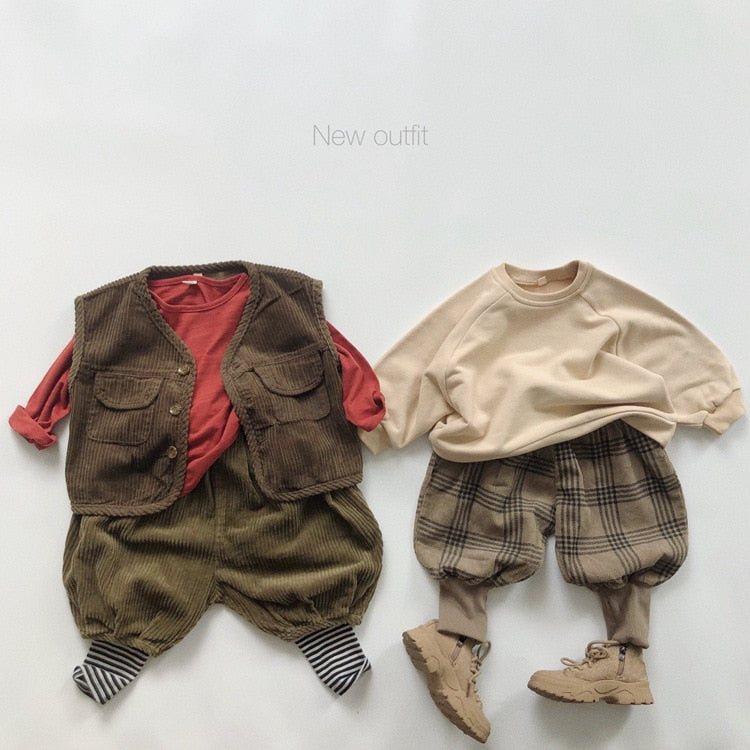-キッズ シンプル 長袖 Tシャツ【mh0000129】 - mamahalo shop - 長袖Tシャツ -  べビー服 - 子供服 - 男の子 - 女の子