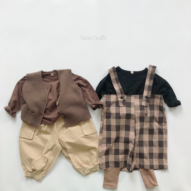 -キッズ シンプル 長袖 Tシャツ【mh0000129】 - mamahalo shop - 長袖Tシャツ -  べビー服 - 子供服 - 男の子 - 女の子