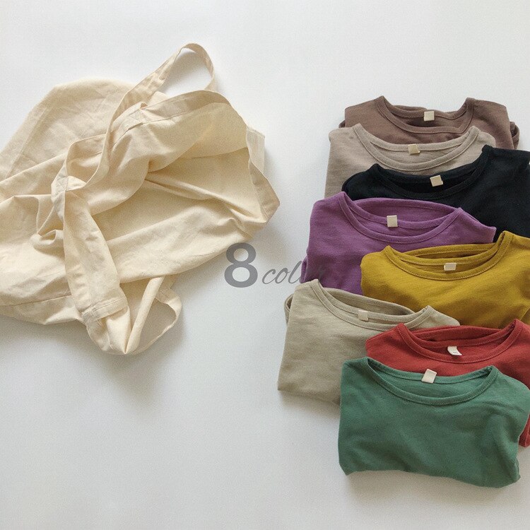 -キッズ シンプル 長袖 Tシャツ【mh0000129】 - mamahalo shop - 長袖Tシャツ -  べビー服 - 子供服 - 男の子 - 女の子