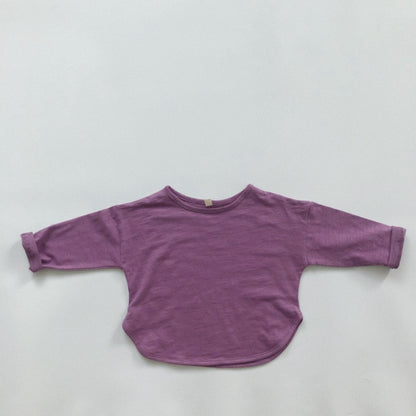 -キッズ シンプル 長袖 Tシャツ【mh0000129】 - mamahalo shop - 長袖Tシャツ -  べビー服 - 子供服 - 男の子 - 女の子